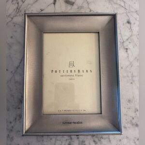 Pottery barn sentiment frame, 5x7, summer vacation like new